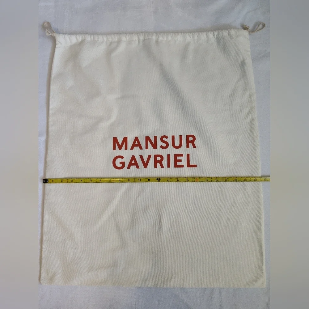 MANSUR GAVRIEL Authentic Cotton Dust Bag Italy Made Drawstring Storage - Picture 3 of 6